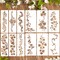 Leaf Stencils Vine Stencil Leaves Floral Stencils Reusable DIY Crafts Drawing Templates for Painting on Wood Wall Canvas Furniture